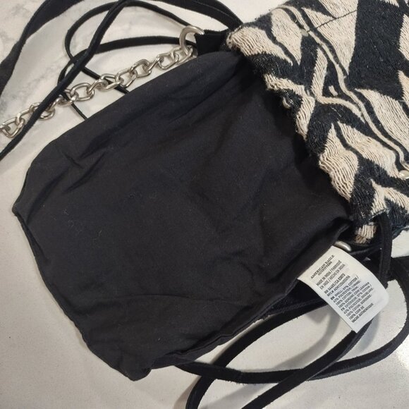 American Eagle Out Bag S Crossbody Boho Aztec Leather Canvas Festival Western - Picture 14 of 16